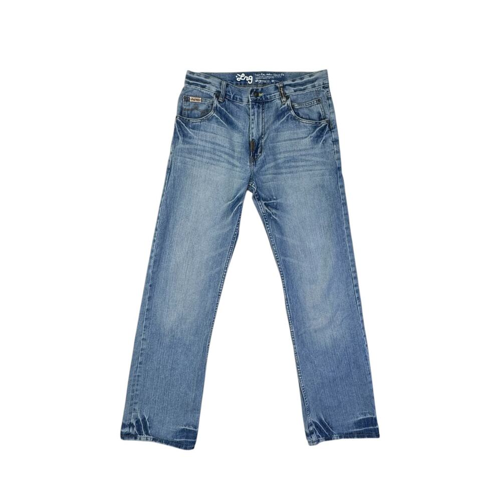 LRG Men's Grass Roots Modern Classic Fit Light Wash Jeans Size 32